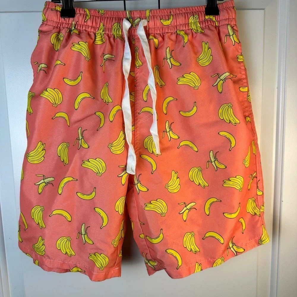 🍌 Banana Print Swim Shorts 🩳 NWOT